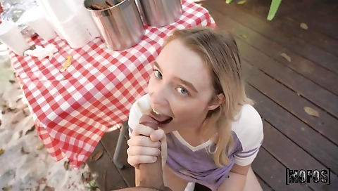 Sexy chick with big tits gets fucked muskyed asscheeks in her pussy