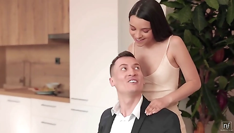 Sexy young chick wants to be creampie