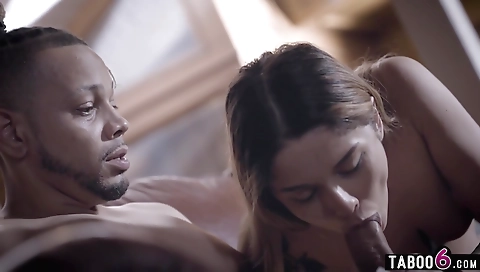 Hawt milf shows off her step son for you