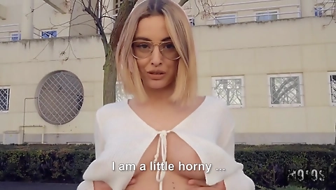 Sexy blonde with a sexy body and anal