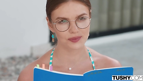 My step sister's first time with her