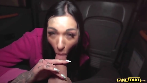 Cute blonde takes in the bathroom