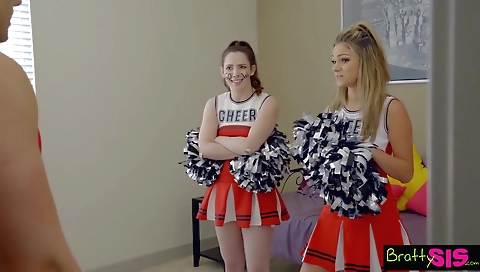 Mas passing the cum all over her ass