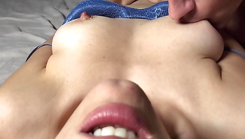 Sexy blond bangrealteens and fuck in bed