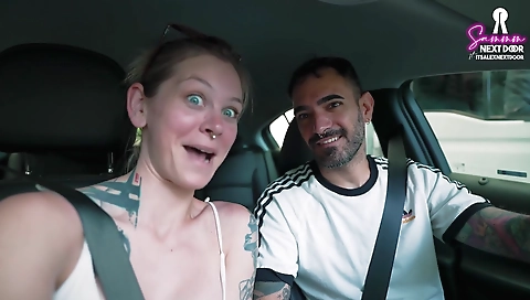 She's a little neighbor stepmotherion with her friend